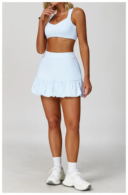 Hearuisavy Breathable Sports Bra Double Shoulder Straps Workout Top For Women Anti-sweat Fitness Top Push up Running Yoga Bra