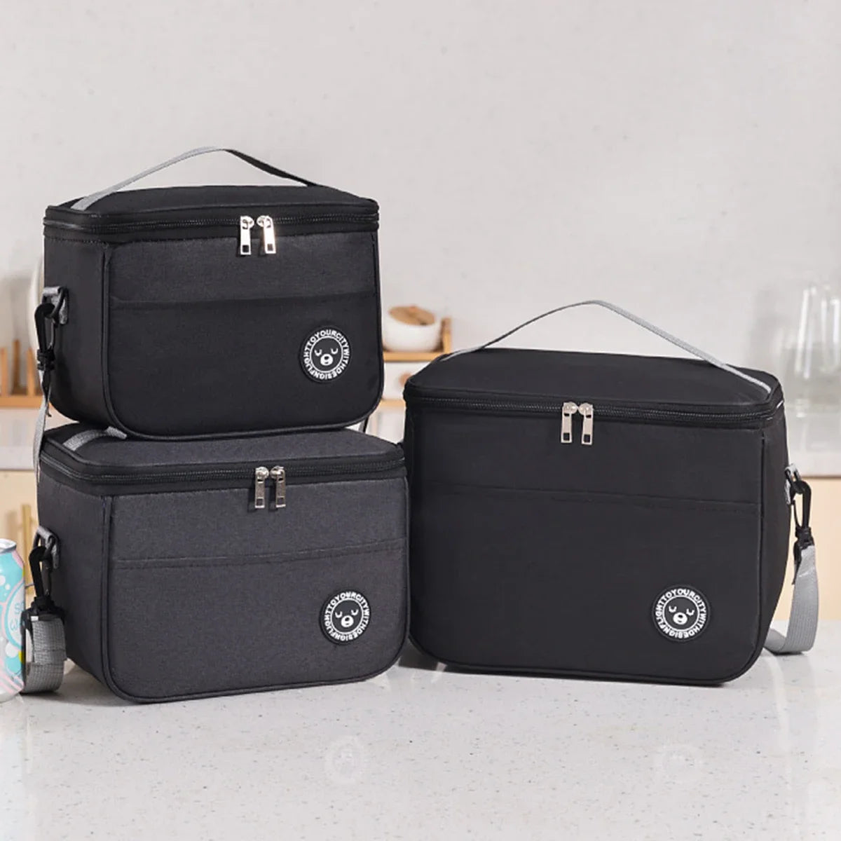 Insulated bag, lunch box, handbag, square insulated bag, aluminum foil thickened bento bag, office worker, student bring food, l