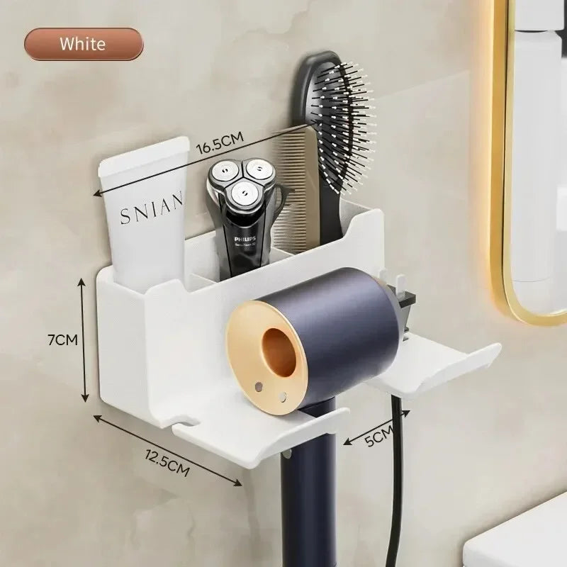 1 Pcs Hair Dryer Holder Wall Dryer Cradle Straightener Stand Hairdryer Organizer