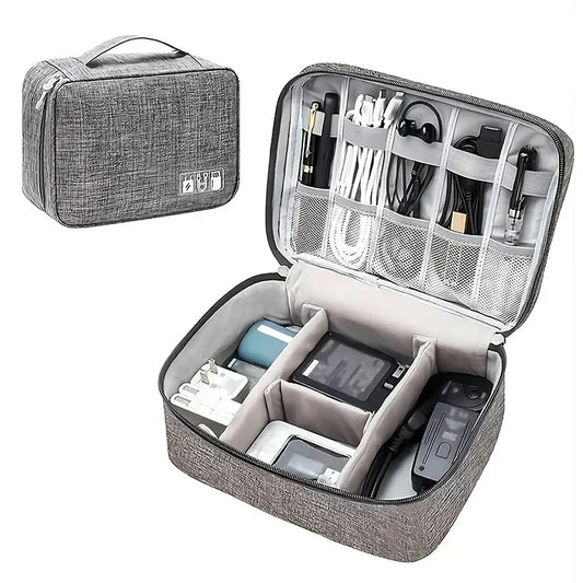 Cable Storage Bag Waterproof Digital Electronic Organizer USB Data Line Charger