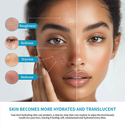 Skincare Mini Kit Cleanser Makeup Remover Moisturiser & Eye Cream For Hydrating Skin Airplane-Friendly Sizes Skincare Set