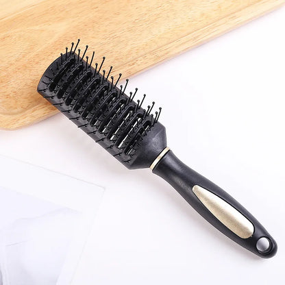Black Air Bag Anti Static Comb Plastic Massage Anti Static Hair Brush Practical Care SPA Head Massager Household Curly Hair Comb