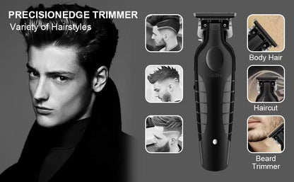 Kemei Men's Cordless Hair Clipper USB Rechargeable Electric Hair Clipper km032 T