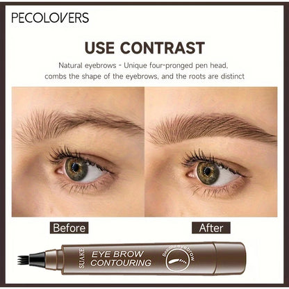 4 Forks Eyebrow Pencil Waterproof Long-lasting Natural Tint Brows Makeup Anti-smudge Non-fading Easy To Draw Eyebrow Cosmetic