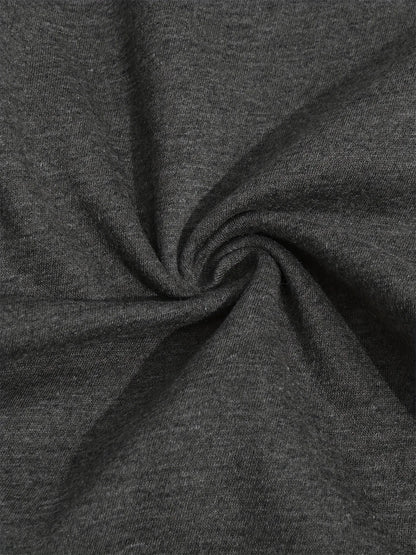 Women's autumn and winter fashion casual hip-hop street Paris MILANO pattern printed warm hooded sweatshirt+sports pants set