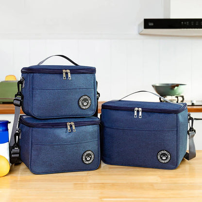 Insulated bag, lunch box, handbag, square insulated bag, aluminum foil thickened bento bag, office worker, student bring food, l