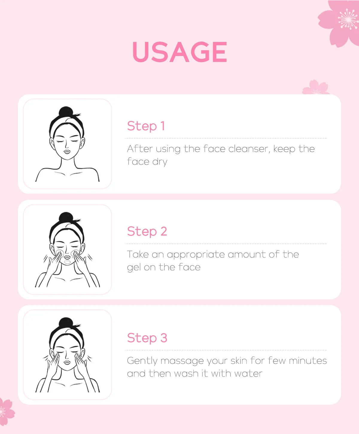 Sakura Face Deep Cleaning Exfoliating Gel Skin Care Whitening Moisturizer Repair Facial Scrub Skin Care 60g