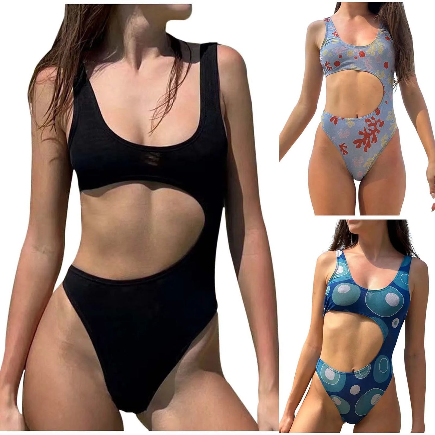 Bathing Suit For Women Tummy Control Women'S Seamless Tan Bandage Bikini Swimsuit | Breathable Nuevo En Conjuntos A Juego
