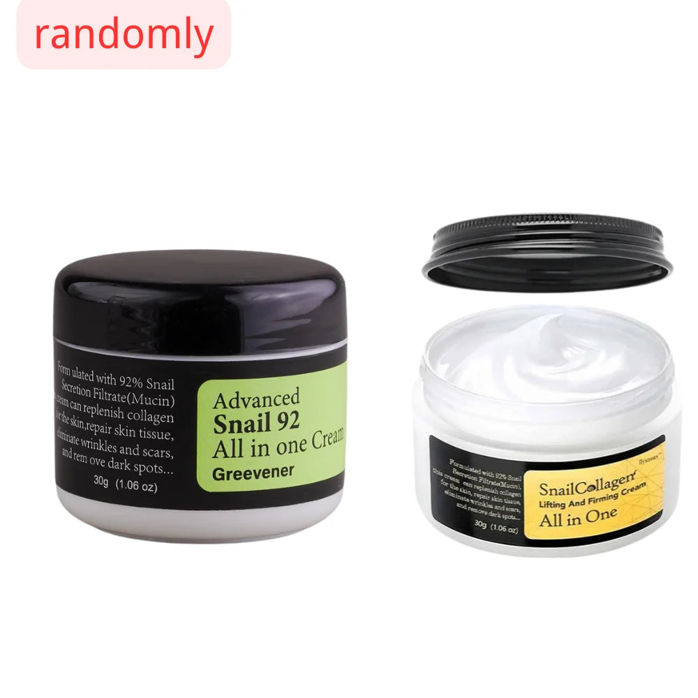 1 set/1pcs Snail Collagen Face Cream/Repair Essence Moisturizing Lifting Smoothing Nourishing Cream Korean Cosmetics Skin Care