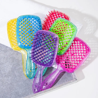 1pcs Tangled Hair Comb Detangling Hair Brush Massage Combs Hollow Out Wet Curly Hair Brushes Home Salon DIY Combs Hairdressing