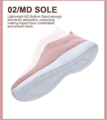 Summer Fashion Women Shoes Soft Outdoor Sneakers Lightweight Comfortable Women Slip On Ladies Loafers Walking Shoes For Woman