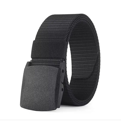 Men's Belt Outdoor Casual Canvas Belt Metal Free Training Nylon Tactical Belt Wi