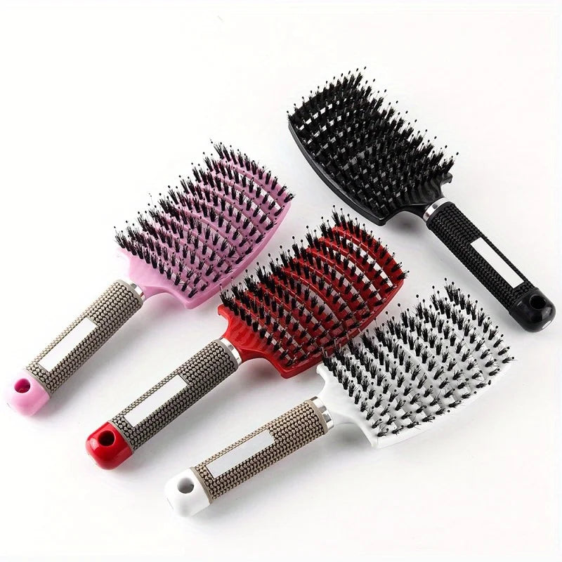 1pc Magic Scalp Massage Hair Brush for Women - Professional Detangling Tool for Wet Curly Hair - Hairdressing Tool