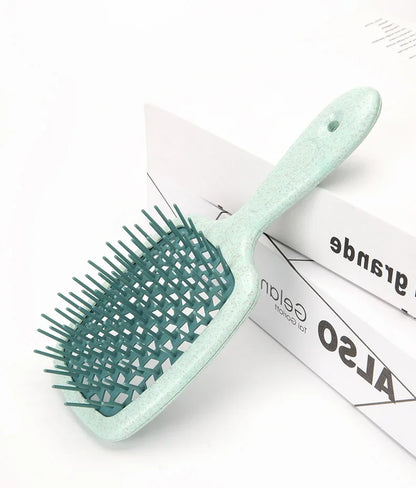 1pc Wide Teeth Air Cushion Combs Salon Scalp Massage Hair Brush Wheat Straw Environmental Protection Hair Brush DIY Styling Tool