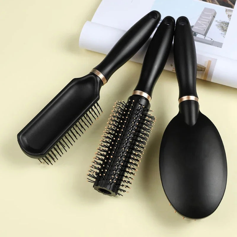 Black Air Bag Anti Static Comb Plastic Massage Anti Static Hair Brush Practical Care SPA Head Massager Household Curly Hair Comb