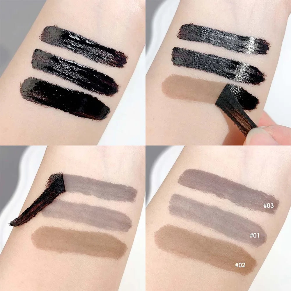 Sweatproof Peel Off Dye Eyebrow Cream Set Easy To Use Eyebrow Card Brush Long-lasting Waterproof Non-fading Eye Brow Gel Makeup