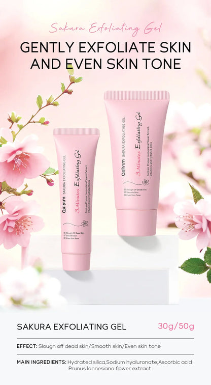 Sakura Exfoliating Peeling Gel Facial Scrub Moisturizing  Nourishing Repair Scrubs Face Cream Beauty Skin Care