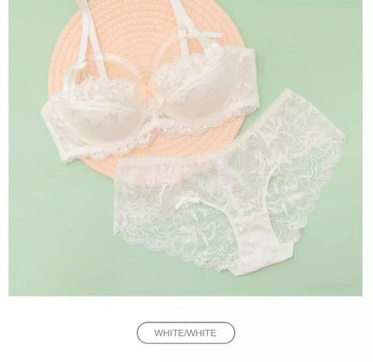 MOYISU French Romantic Lace Comfortable Breathable Sexy Tushy Slim Bra Collection Pure Desire Girls Super Beautiful Underwear SE