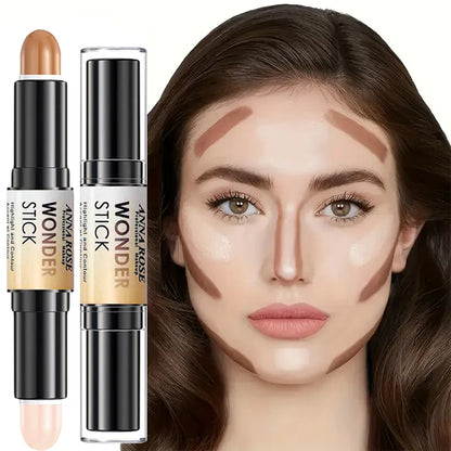 Double-headed Highlight&Contour Stick Face Nasal Shadow Water Proof Lasting Multifunctional Makeup Pen