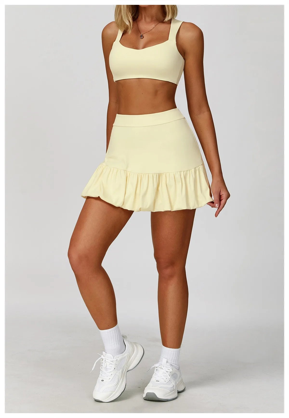 Hearuisavy Breathable Sports Bra Double Shoulder Straps Workout Top For Women Anti-sweat Fitness Top Push up Running Yoga Bra