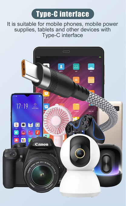 USB TYPE C Fast Charge Cable LIGHTNING 3m 5 Meters USB C Android Micro USB Extend Charging Cable for iPhone 14 Xiaomi OnePlus