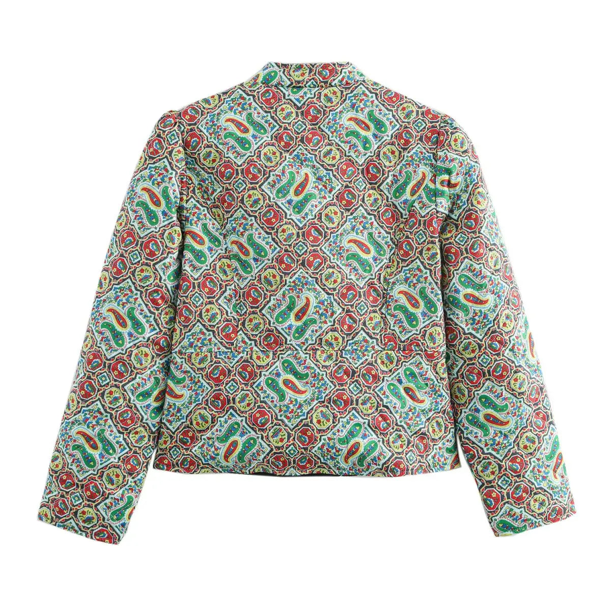 2025 New Women's Clothing: European and American Style Fashionable Casual Simple Versatile Early Autumn Printed Cotton Coat