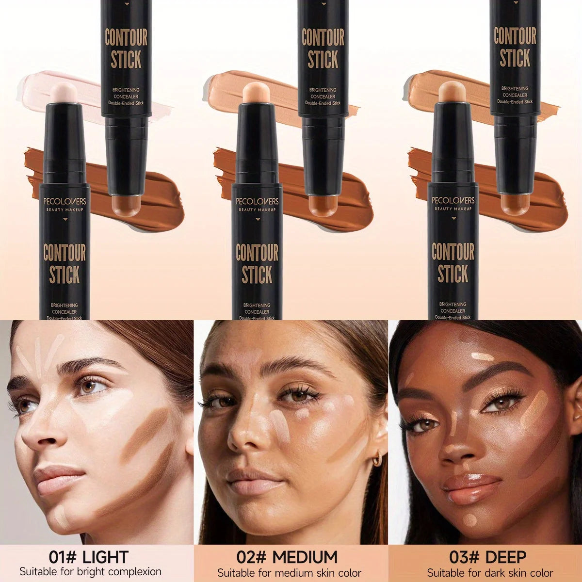 Face Foundation Concealer Pen Long Lasting Dark Circles Corrector Contour Concealers Stick Cosmetic Makeup