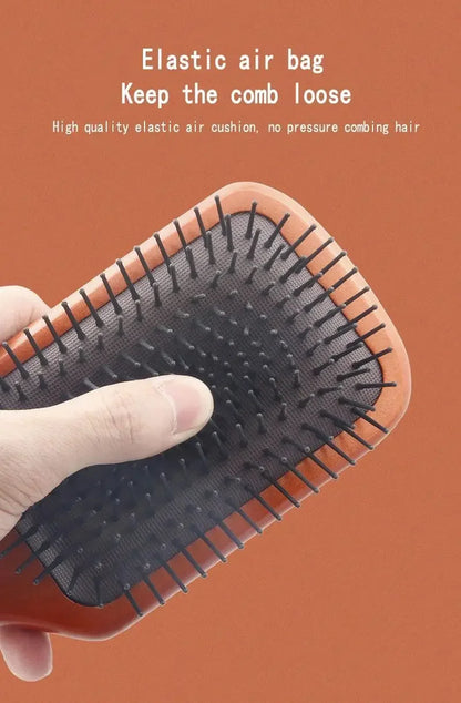 1pc Wooden Airbag Massage Comb Scalp Care Female Curly Hair Household High-grade Anti-static Hair Bamboo Hair Brush Salon