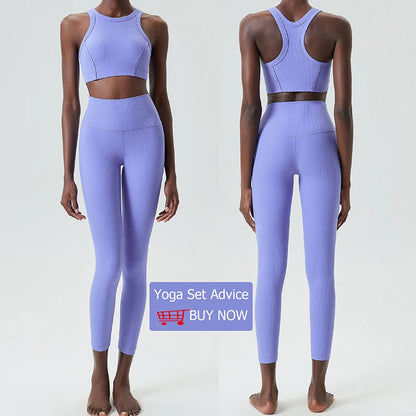 High Impact Fitness Yoga Bra Super Stretch Round Neck Gym Crop Top Ribbed Fabric Sleeveless Running Vest Female Sportswear