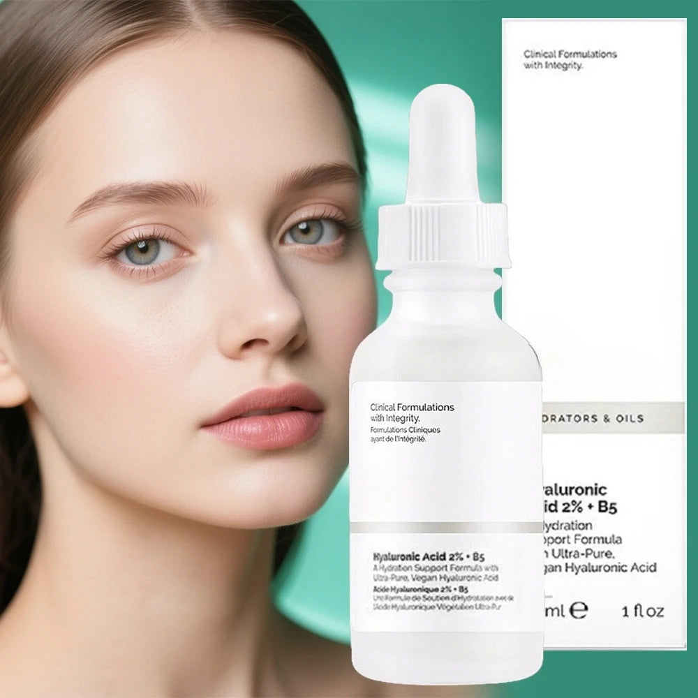 2% Hyaluronic Acid + B5 Serum Moisturizing Nourishing Dry Smooth Face Skin Care Pore Shrinking Moisturizing Serums Skin Care