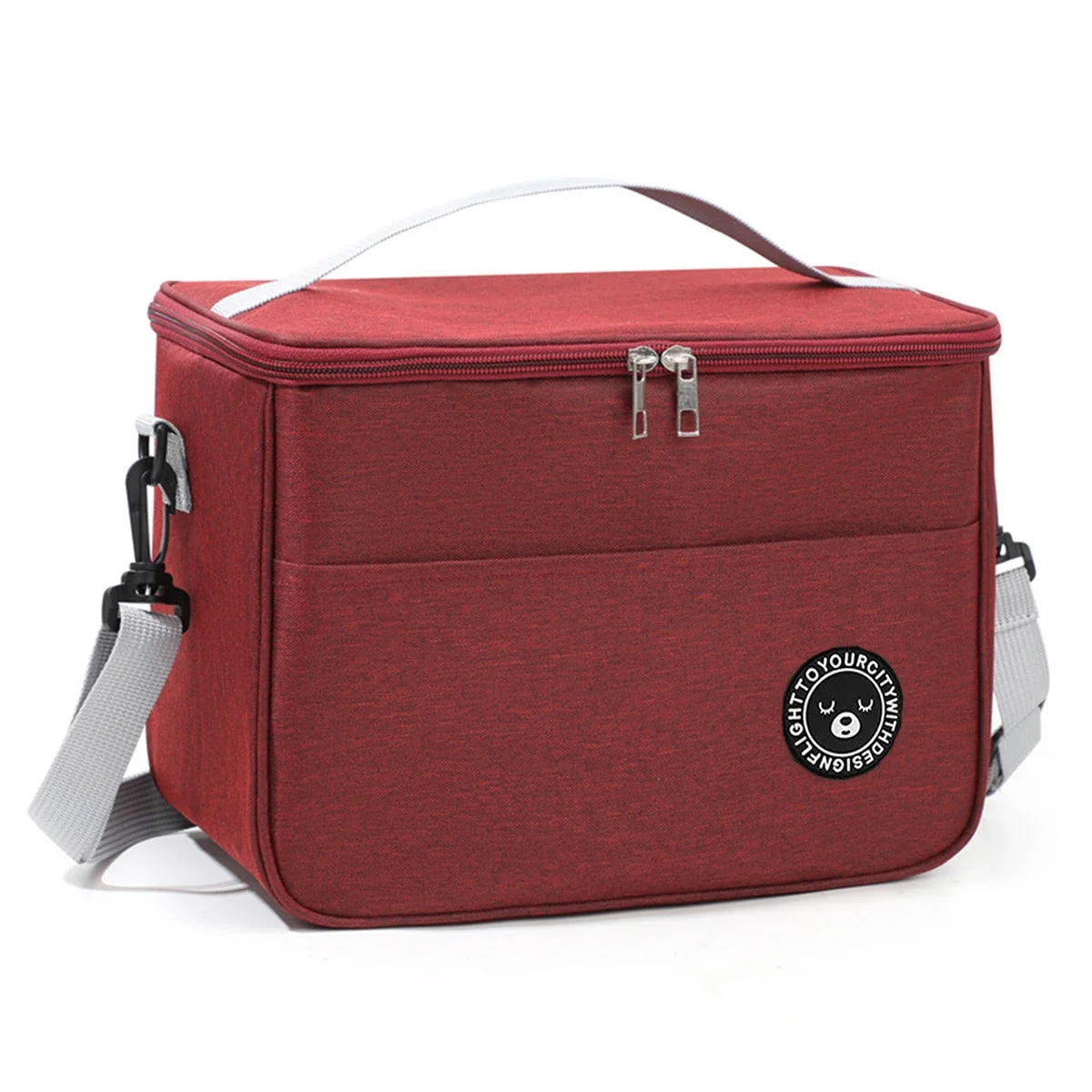Insulated bag, lunch box, handbag, square insulated bag, aluminum foil thickened bento bag, office worker, student bring food, l