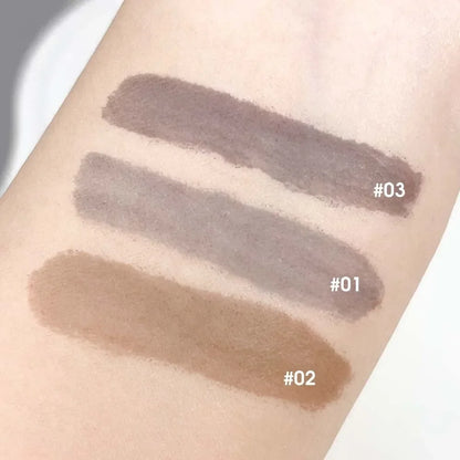 Tear-off Dye Eyebrow Cream Set Waterproof Brow Tattoo Tint with Brow Card and Brush Lasting Semi-Permanent Peel-off Eyebrow Gel