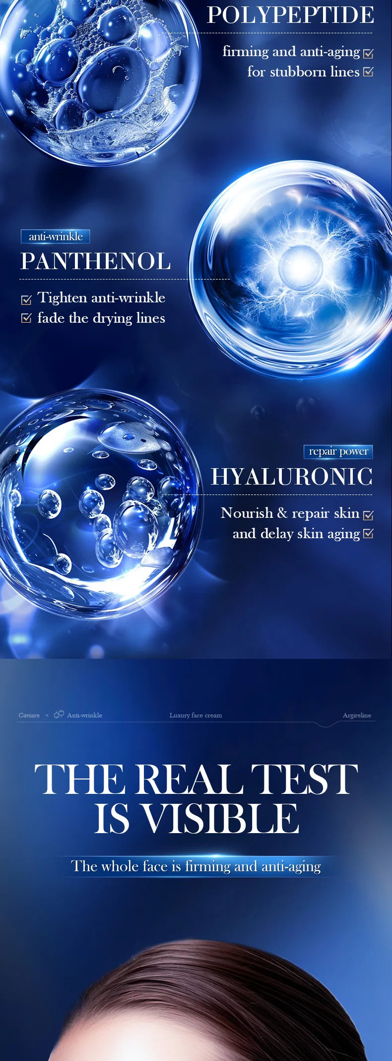 Instant Remove Wrinkle Cream Retinol Face Anti-Aging Firming Lifting Fade Fine Lines Improve Skin Moisturize Brighten Skin Care