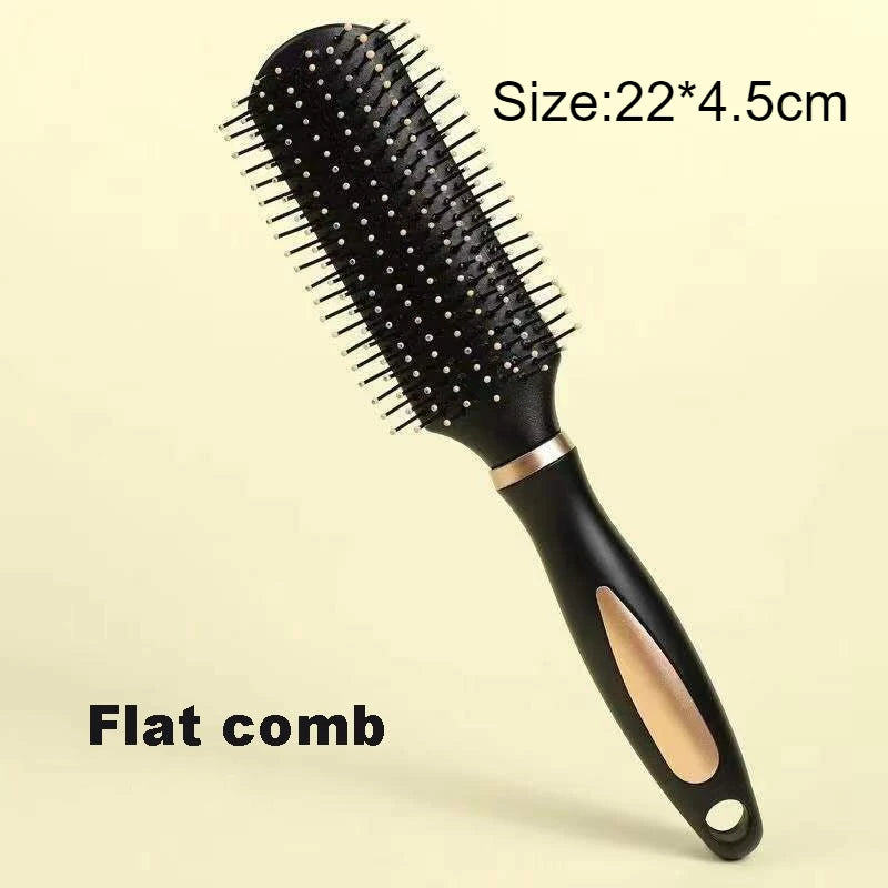 Black Air Bag Anti Static Comb Plastic Massage Anti Static Hair Brush Practical Care SPA Head Massager Household Curly Hair Comb