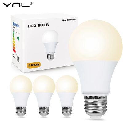 4pcs/lot E27 LED Bulb Lamps AC 220V SMD2835 3W 6W 9W 12W 15W 18W Lampada Led Lig
