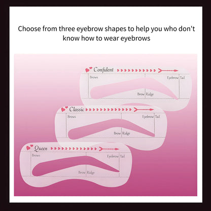 Waterproof Tattoo Brow Peel Off Tint with Stencils - Semi-Permanent Eyebrow Tint Lasts Up to 3 Days - Easy to Apply and Long-Las