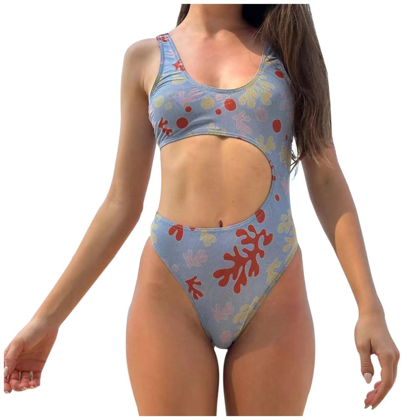 Bathing Suit For Women Tummy Control Women'S Seamless Tan Bandage Bikini Swimsuit | Breathable Nuevo En Conjuntos A Juego