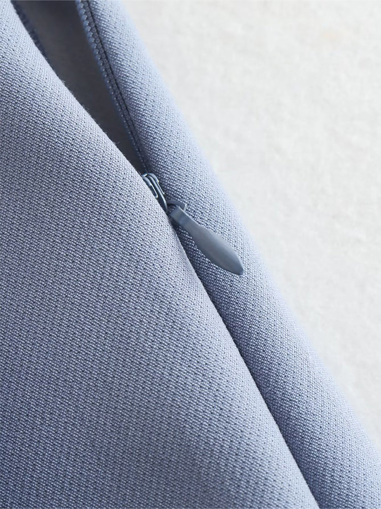 Willshela Women Fashion Solid Asymmetrical Side Zipper Skirts Shorts Vintage High Waist Female Chic Lady Shorts