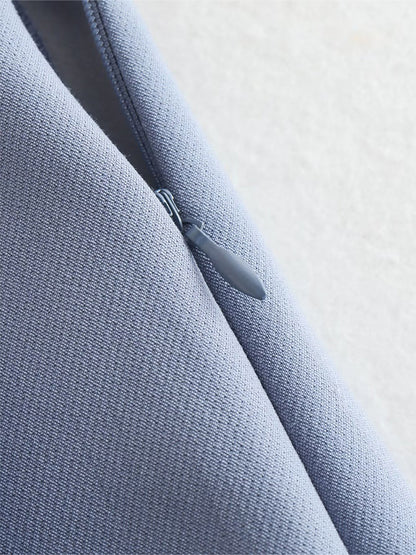 Willshela Women Fashion Solid Asymmetrical Side Zipper Skirts Shorts Vintage High Waist Female Chic Lady Shorts