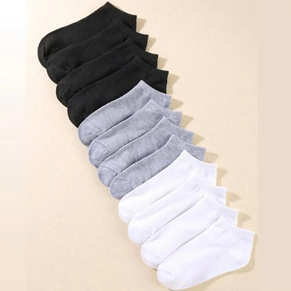 10/20/30/40/50 Pairs Of Breathable Deodorant Men's Low Cut Ankle Socks - Sweat W
