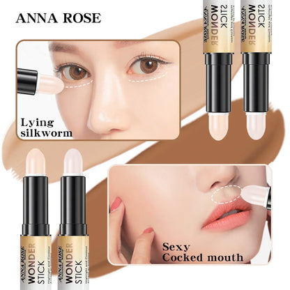 Double-headed Highlight&Contour Stick Face Nasal Shadow Water Proof Lasting Multifunctional Makeup Pen