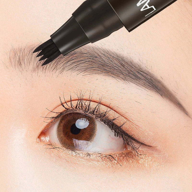4 Forks Eyebrow Pencil Waterproof Long-lasting Natural Tint Brows Makeup Anti-smudge Non-fading Easy To Draw Eyebrow Cosmetic