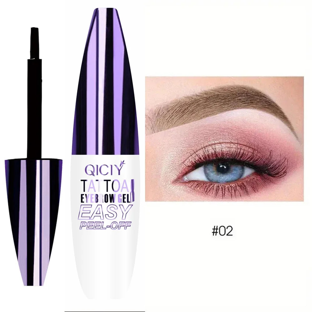 Lasting 3 Days Tattoo Easy Peel Off Eyebrow Gel Cream Types Long-Lasting Smudge-Proof Sweat Resistant  Waterproof Cosmetics