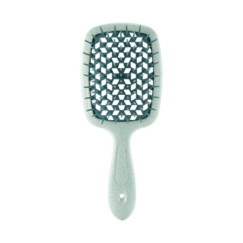 1pc Wide Teeth Air Cushion Combs Salon Scalp Massage Hair Brush Wheat Straw Environmental Protection Hair Brush DIY Styling Tool