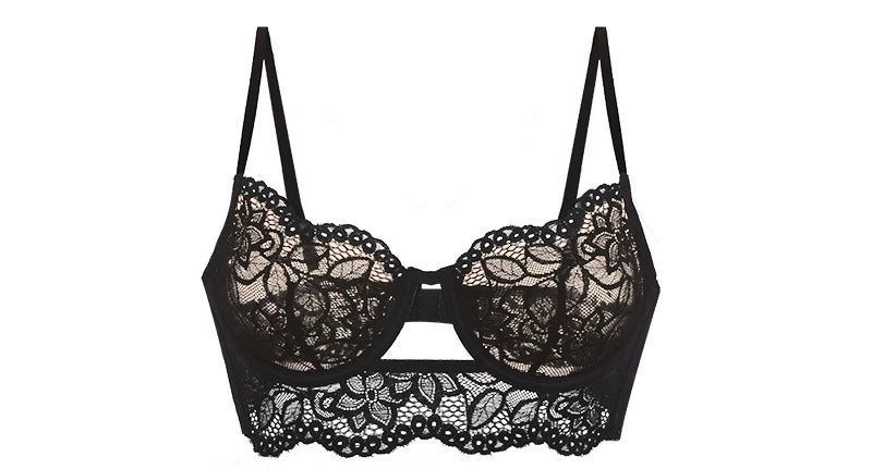 French Lace Bra Set with Soft Underwire Push Up for Small Bust Lightweight Comfort Anti Sagging Lingerie AU Sizes MOYISU-Sexy AB