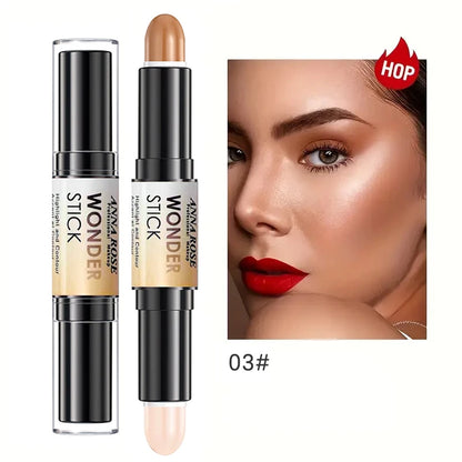 Double-headed Highlight&Contour Stick Face Nasal Shadow Water Proof Lasting Multifunctional Makeup Pen