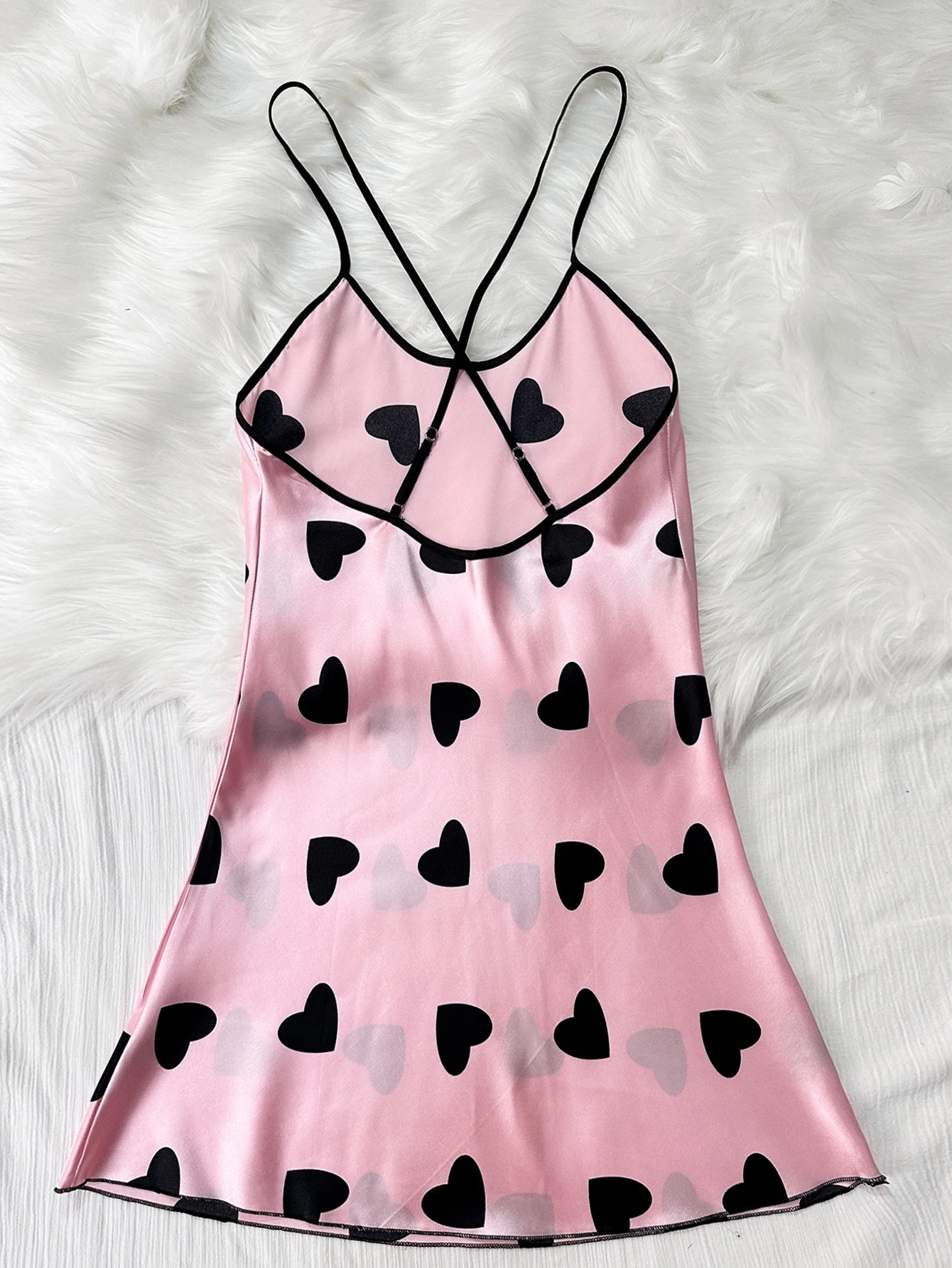 Summer new sexy printed round-neck halter dress for casual and comfortable women's pajamas
