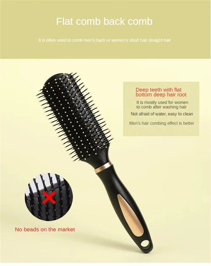 Professional Salon Straight Smooth Paddle Hair Brush Large Hairdressing All Hair Type Hairbrush Styling Comb for Women Men