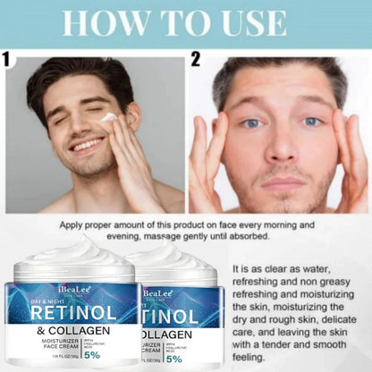 Retinol Anti-wrinkle Cream For Men Collagen Anti-Aging Removal Face Neck Wrinkle Efficient Moisturizing Firming Korean Skin Care