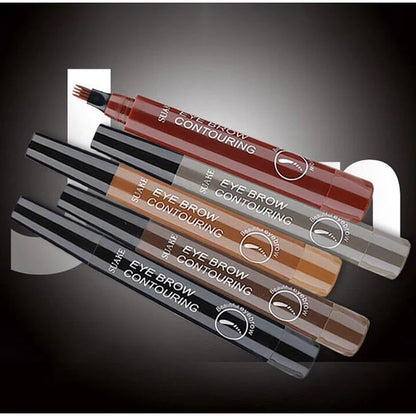 4 Forks Eyebrow Pencil Waterproof Long-lasting Natural Tint Brows Makeup Anti-smudge Non-fading Easy To Draw Eyebrow Cosmetic